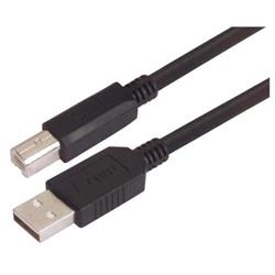 USB2.0 特优型线缆组件, A 型公头 / B 型公头, 5.0m, 黑色的图片