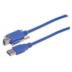 USB 3.0线缆，带翼形螺丝B型/A型，3米的图片