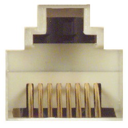 6a类RJ45屏蔽式面板安装耦合器（8x8）的图片