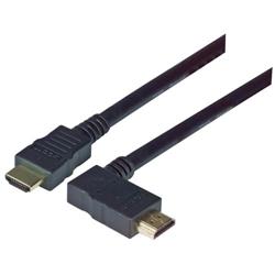 具有以太网功能的低烟无卤高速HDMI 线缆，公头/公头直角式向右出线，2.0m的图片