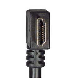 具有以太网功能的低烟无卤高速HDMI 线缆，公头/公头直角式向右出线，2.0m的图片