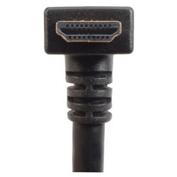 具有以太网功能的低烟无卤高速HDMI 线缆，公头/公头直角式向下出线，0.5m的图片