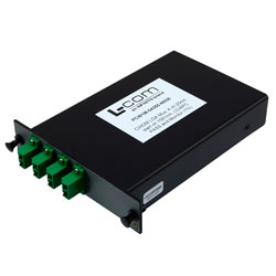 无源 CWDM，LGX Mux，4 通道，20nm 间距，从 1551nm 通道开始，带 Monitor & Pass 的 LC/APC的图片
