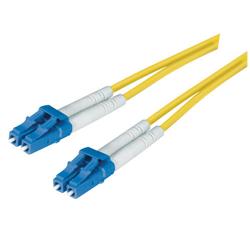 9/125,单模夹装双芯光纤跳线, 双 LC /双 LC,配备OFNR 护套, 10.0m的图片